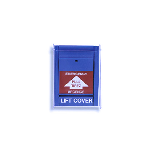 BLUE EMERGENCY PULL STATION DPDT ENGLISH/FRENCH/SPANISH - Accessories